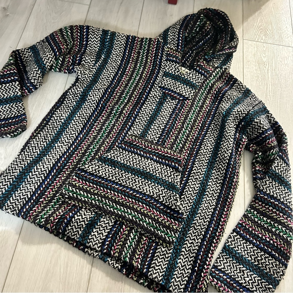 Oversized Woven Beach Hoodie